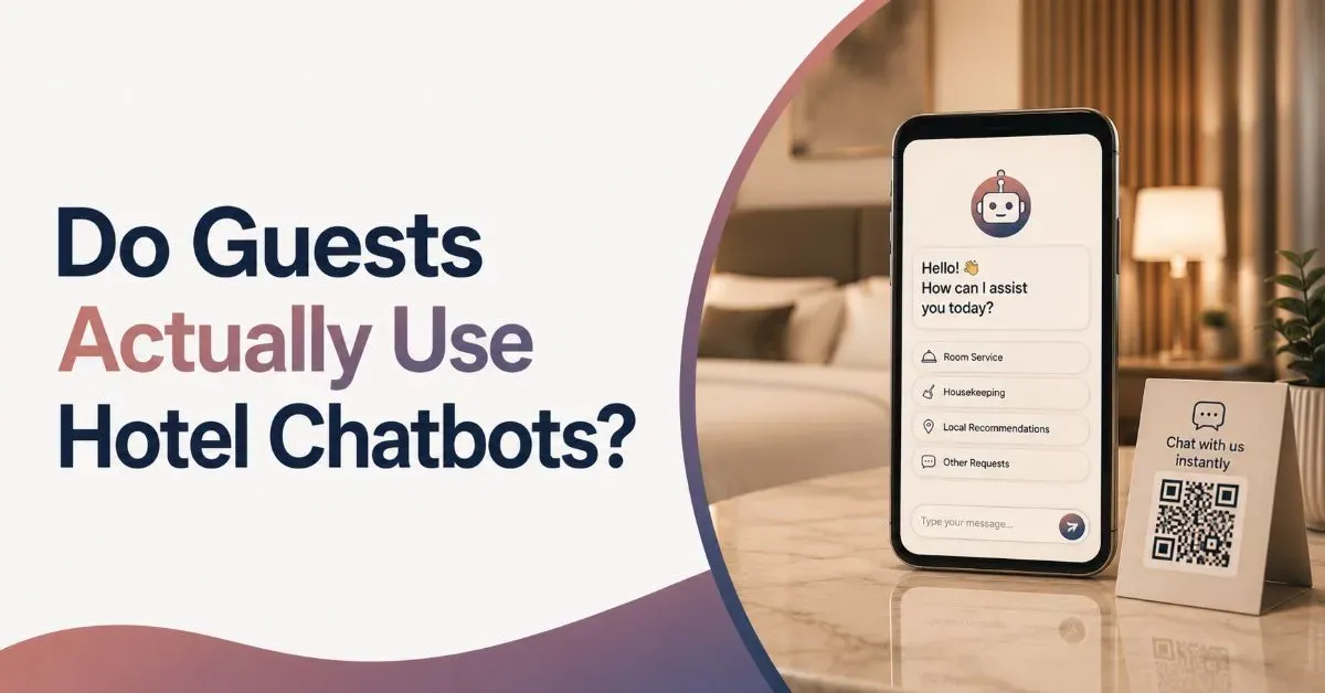 hotel chatbots assisting guests with room service requests, booking information, and instant support through an AI-powered hotel assistant