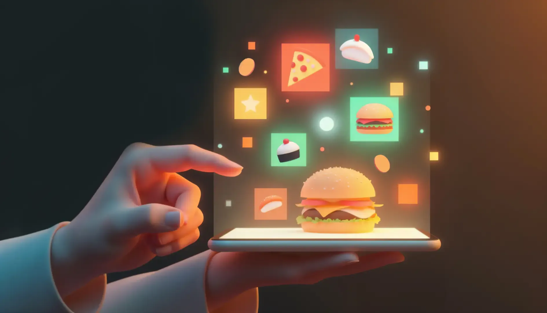 Digital menu for hotels displaying food items and real-time menu updates to support contactless ordering and no reprinting menus